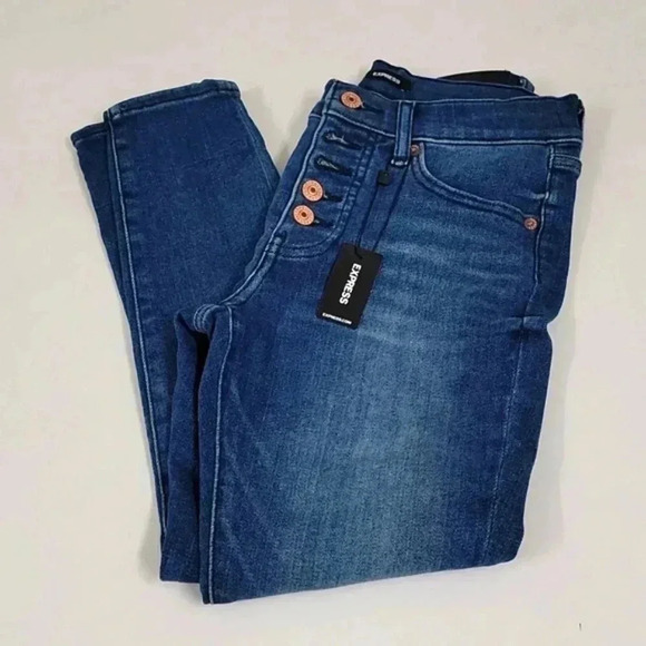Express Denim - Express Skinny Mid Rise Jeans